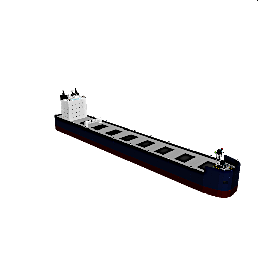 600 Complexity Bulk Carrier with Pilot House Decals