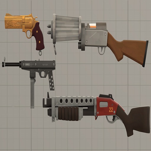 Team Fortress 2 Enhanced Small Weapons Pack #37 (Props)