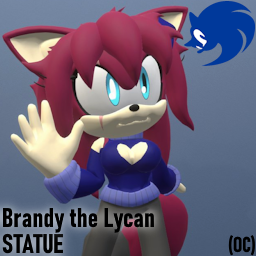 (Statue) Sonic OC - Brandy the Lycan
