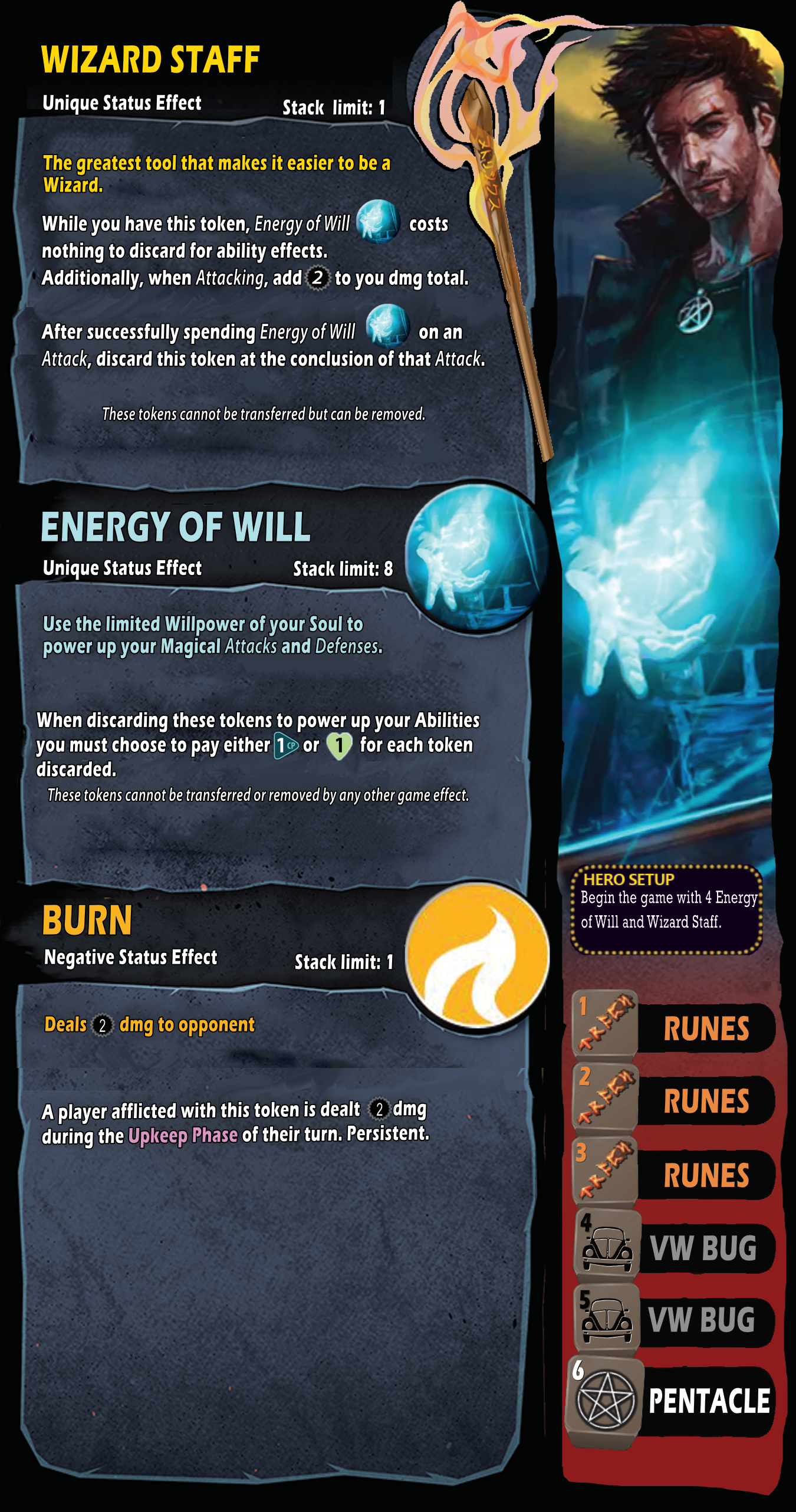 Harry Dresden: Dice throne Homebrew By Hullk, Complete and PnP ready