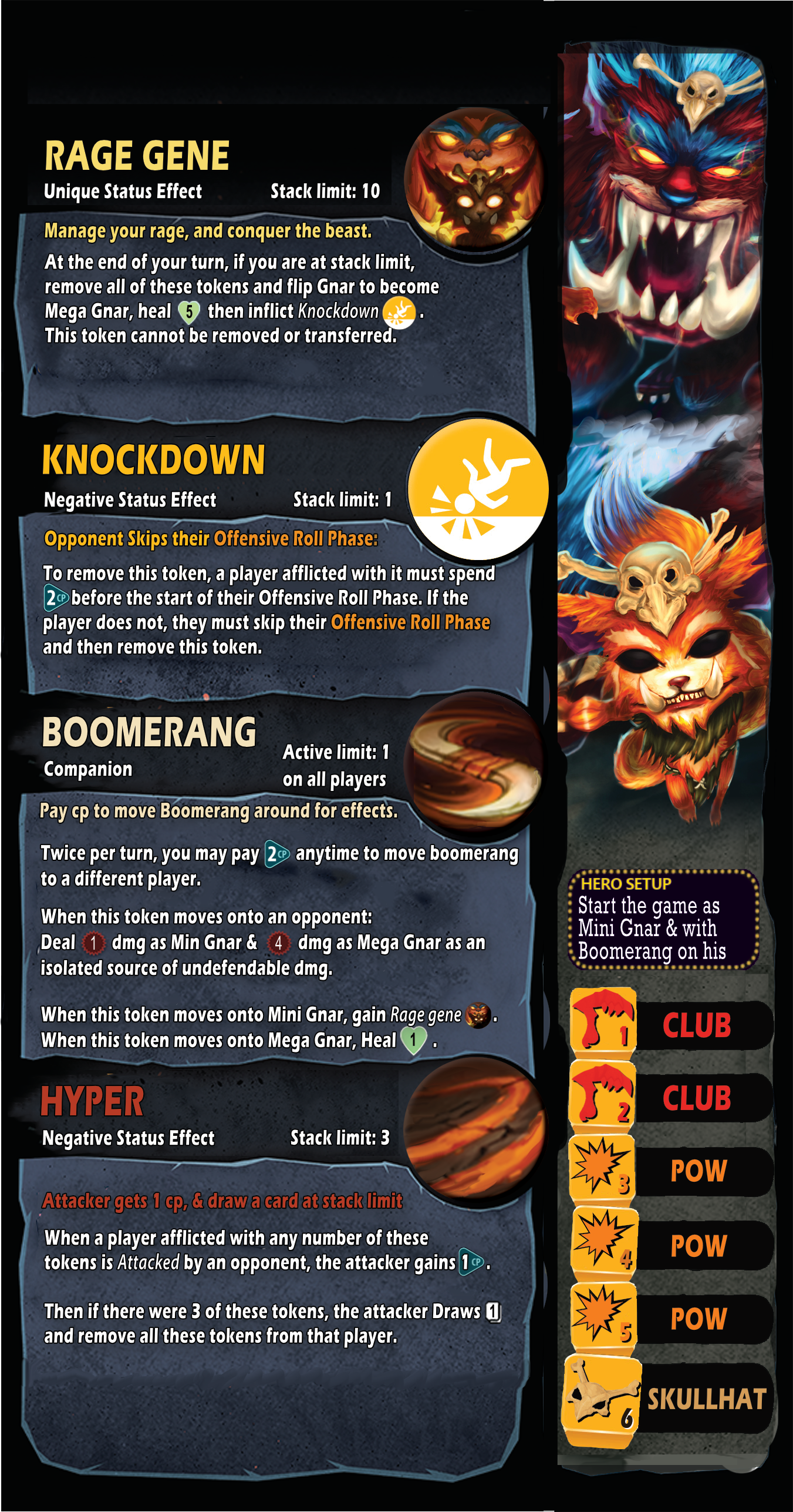 Gnar: Dice Throne Homebrew: finished PnP ready.