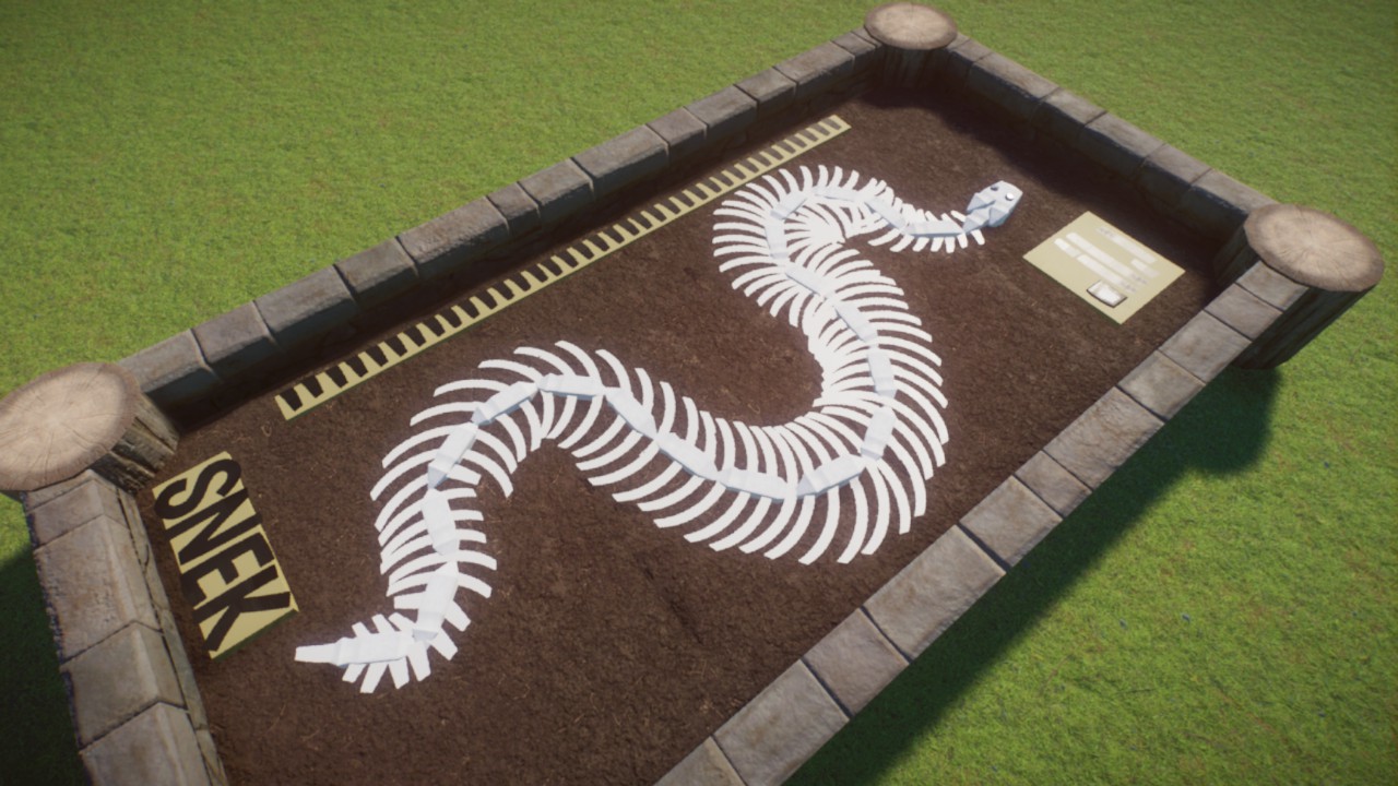 Snek Snake Skeleton Display