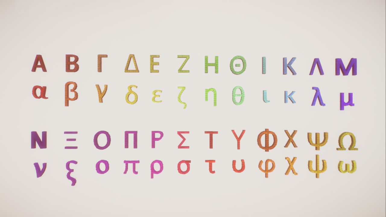 Greek Alphabet font