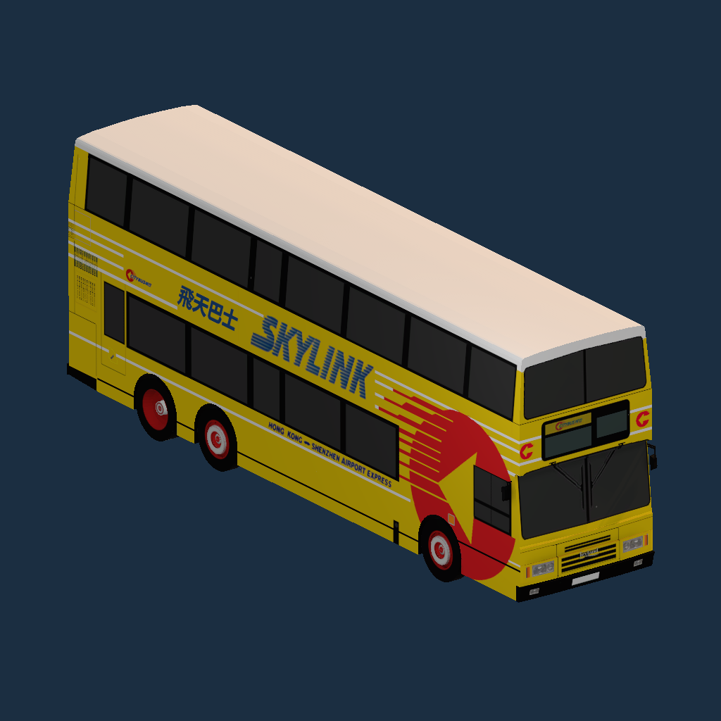 CTB Leyland Olympian 12M ALX Body Single Door 90's color BIG C