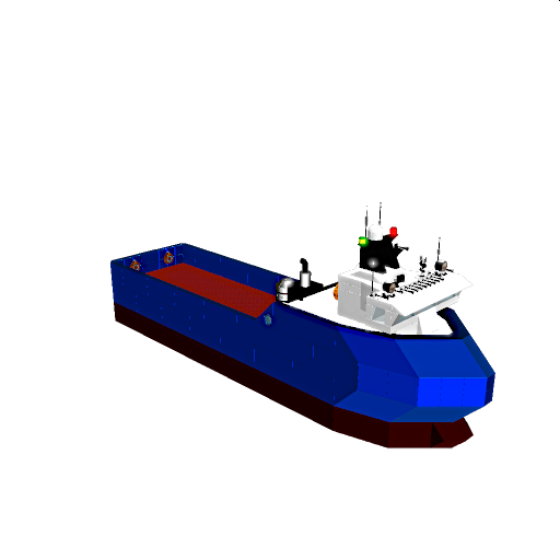 Offshore resupply vessel ( With Interior )