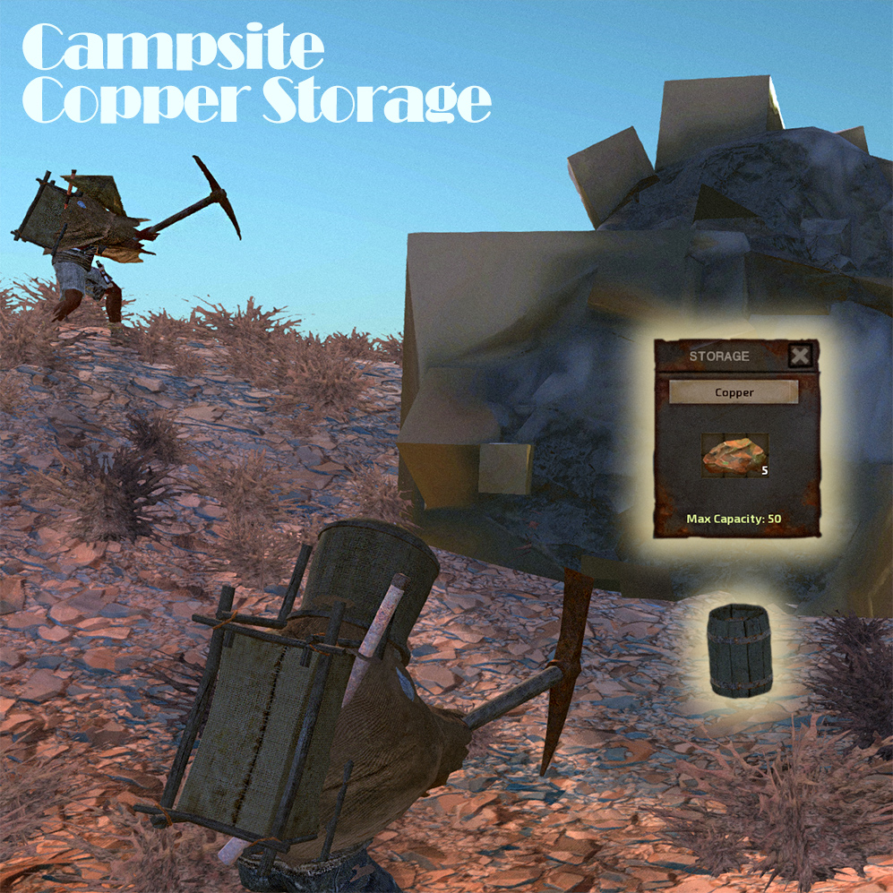 Campsite copper storage