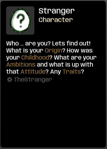 [Char] The Stranger (v1.0.1.3)