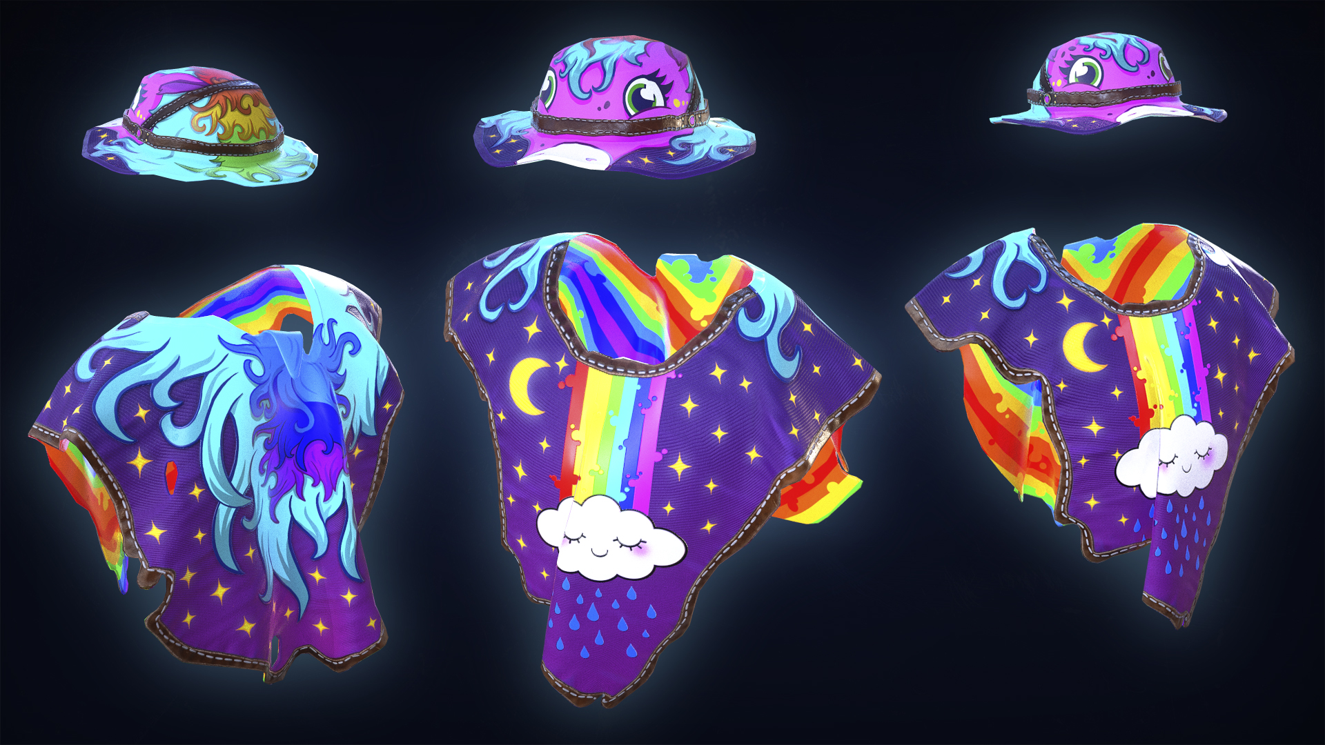 Rainbow Pony Poncho