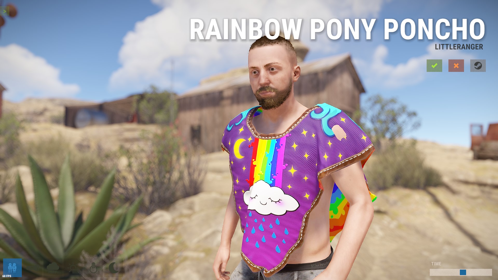 Rainbow Pony Poncho
