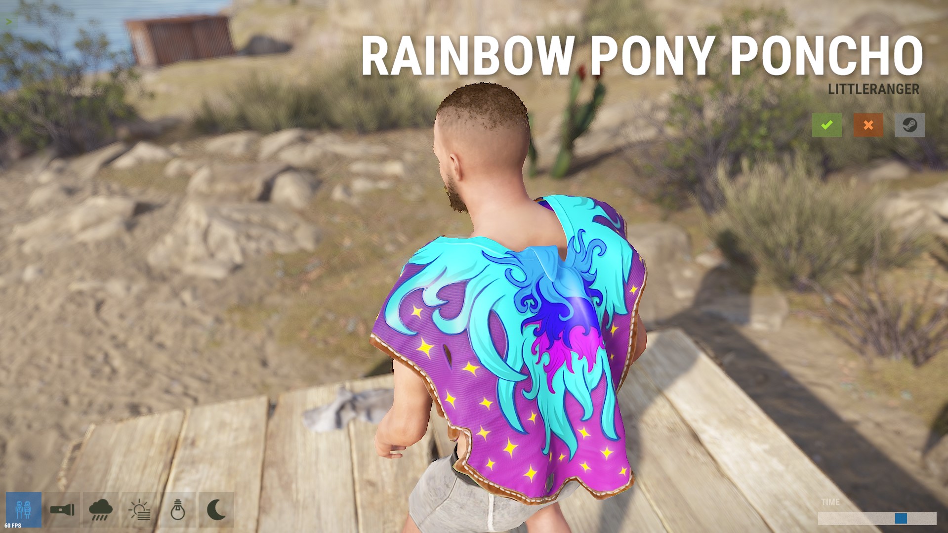 Rainbow Pony Poncho