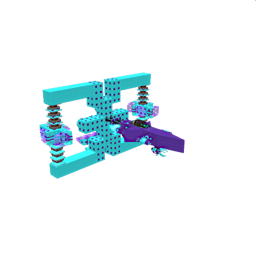 mini space ship with detatchable hyper drive ring