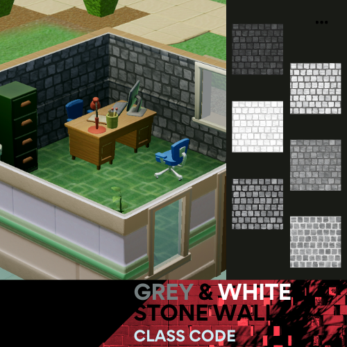 Grey & White StoneWall