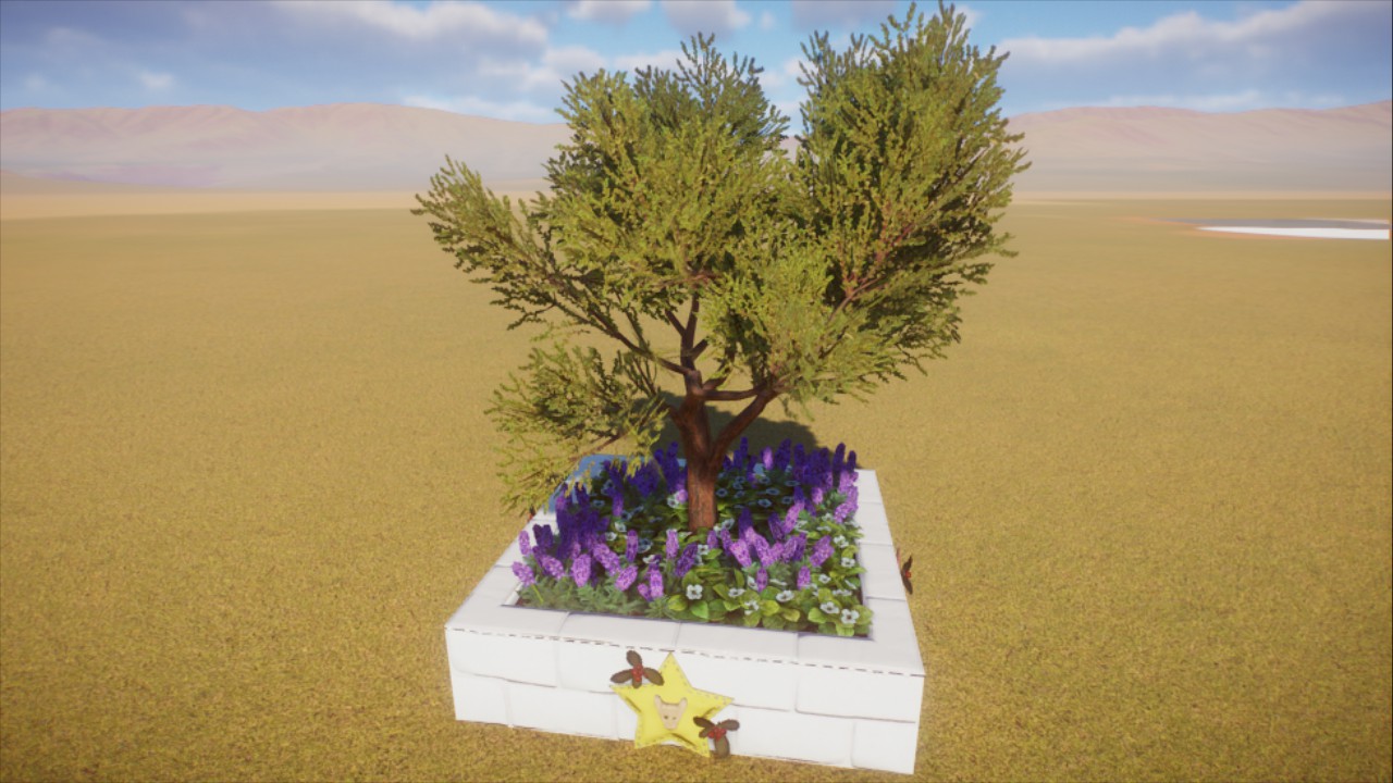 Small Snowy Planter