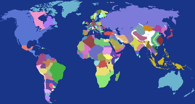World Map of bretonism
