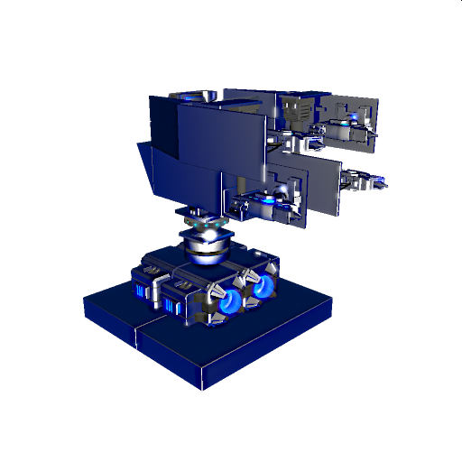Blue Micro Maniac Laser Flag