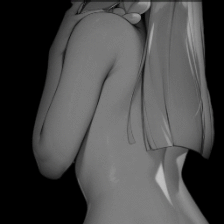 girl dark background / colored 4K +18 (2 versions)