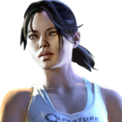 Chell (Portal) InfectionHUD Portrait - Rochelle