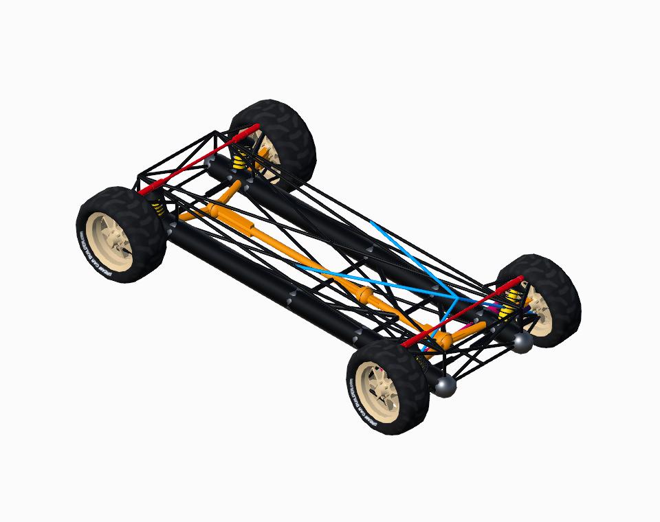 Inertial solid axle but independant at slow speeds