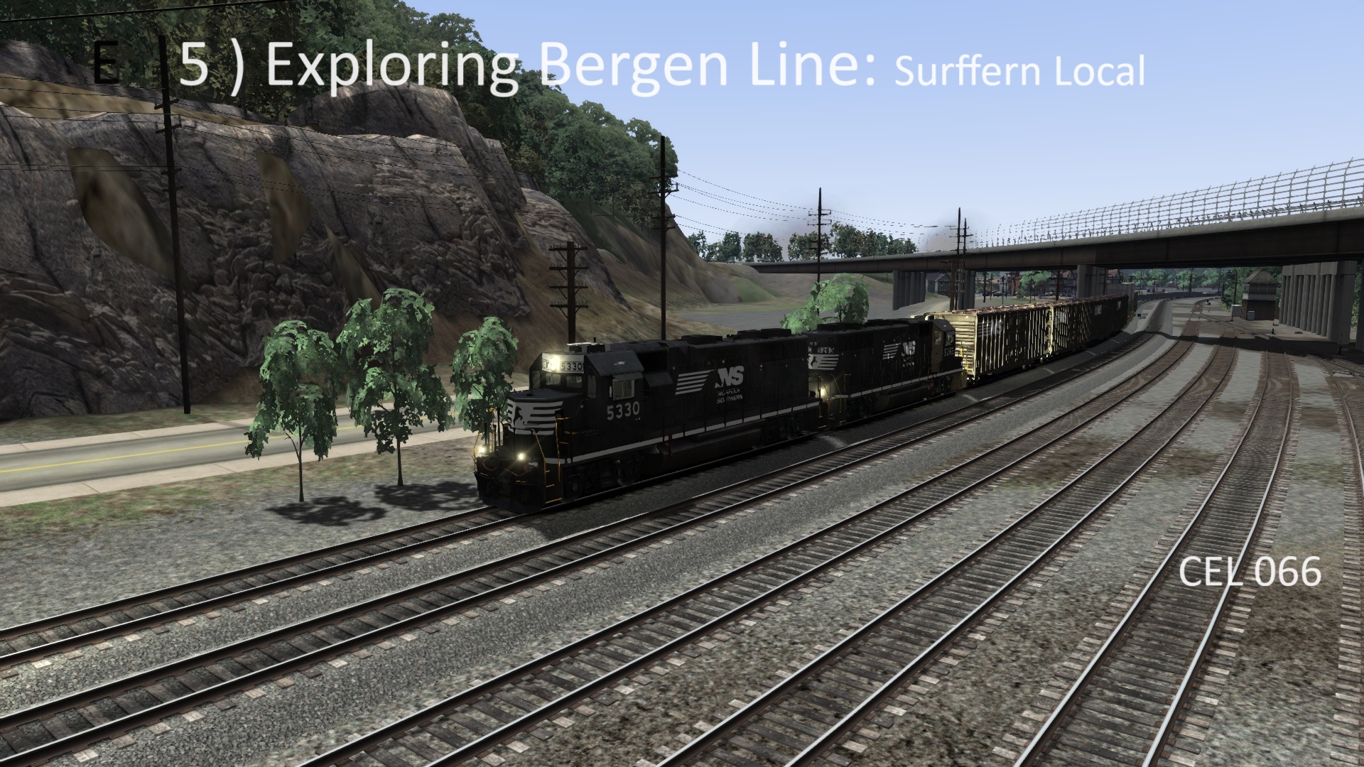 5 )  Exploring Bergen Line: Suffern Local