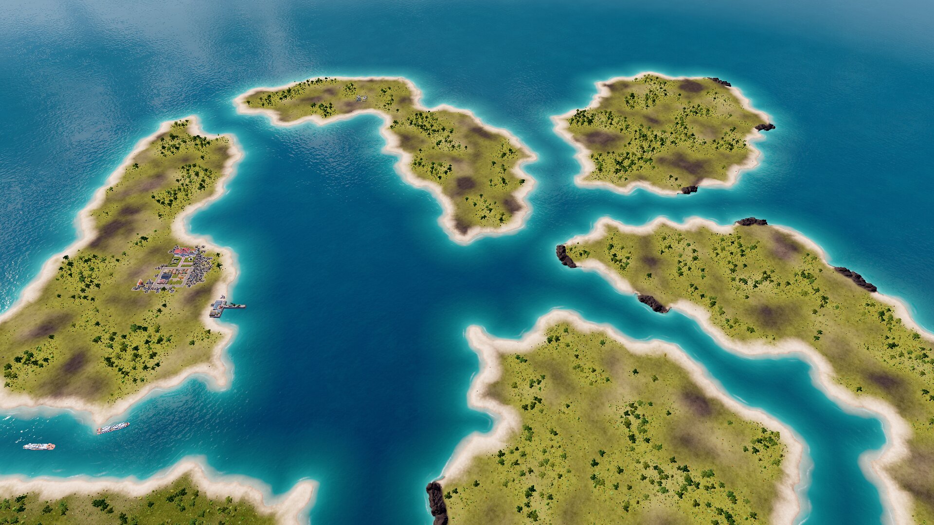 Large map plenty resource. small main island filthy rich