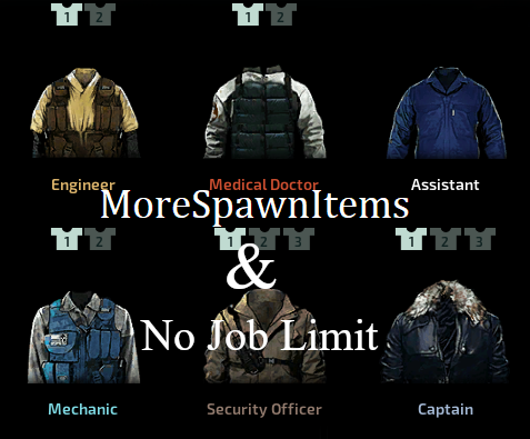 More Spawn Items + No Job Limit
