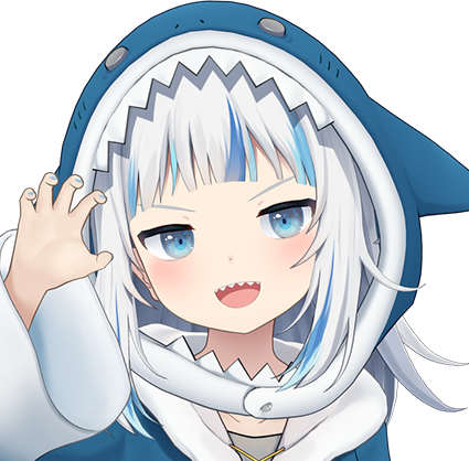 Gawr Gura (Hololive) InfectionHUD Portrait - Louis