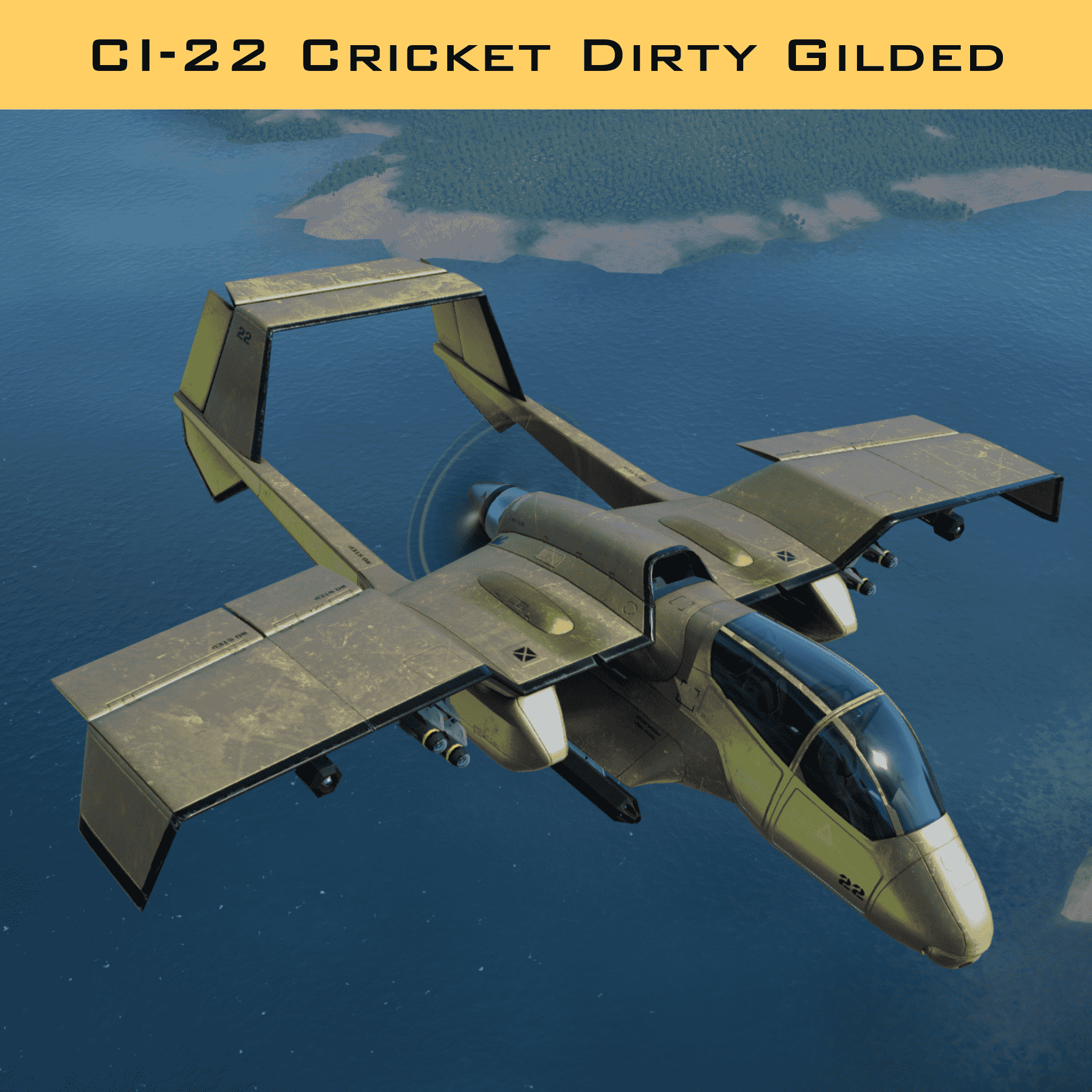 CI-22 Cricket Dirty Gilded
