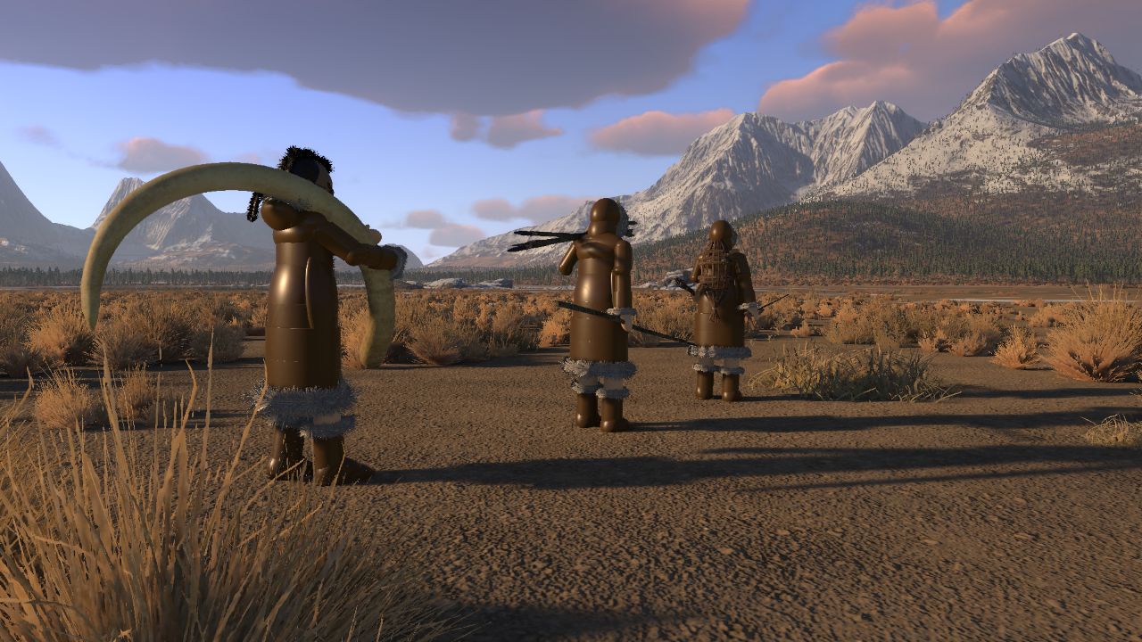 Prehistoric Man - Gravettian Hunting Party