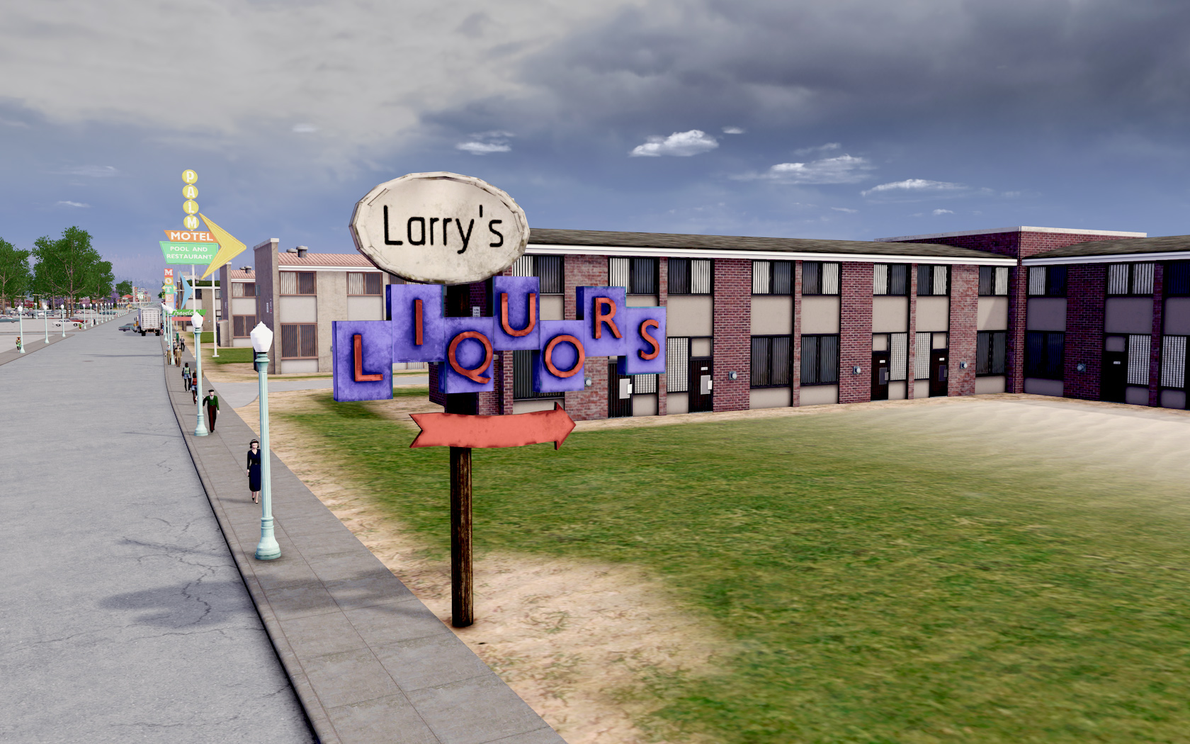 Larry Liquors Sign