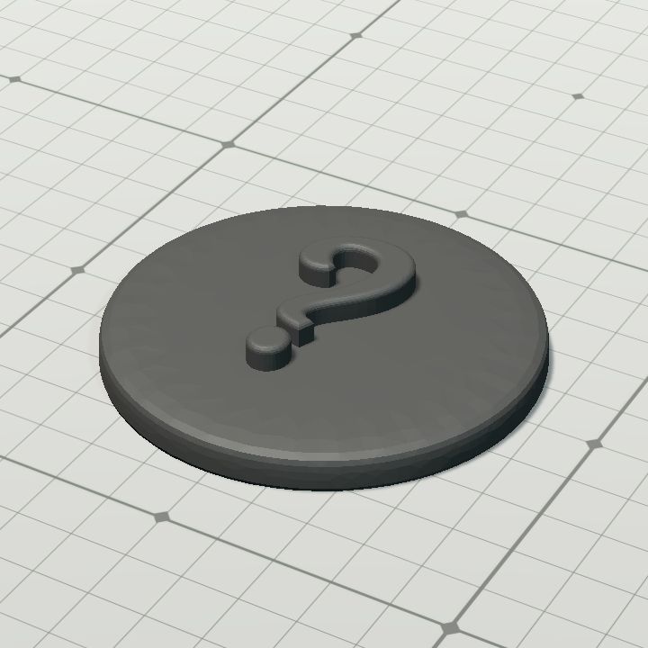 Marker - question mark STL