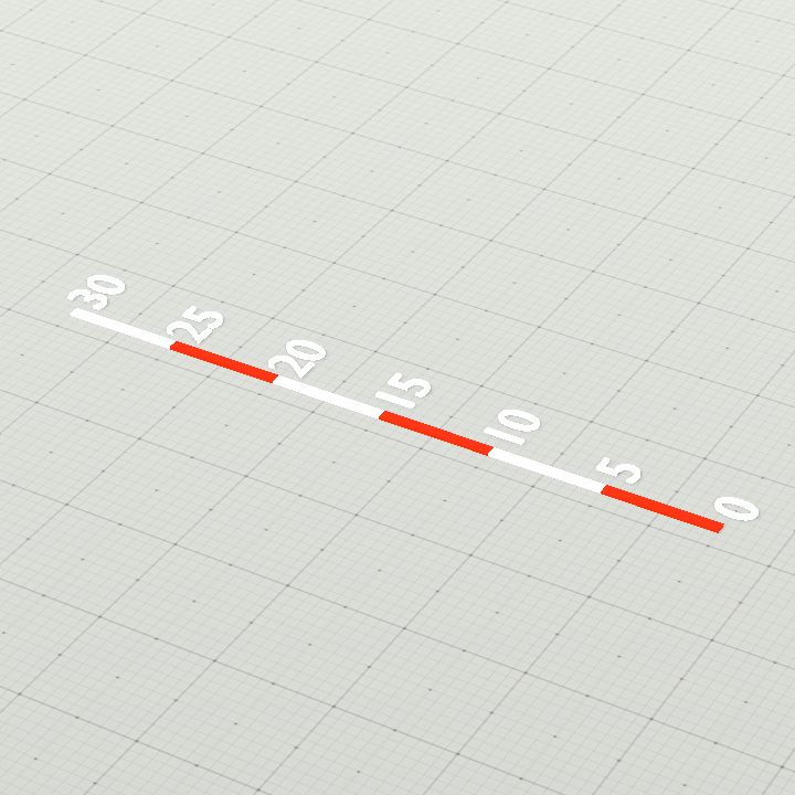 30ft measuring stick - text