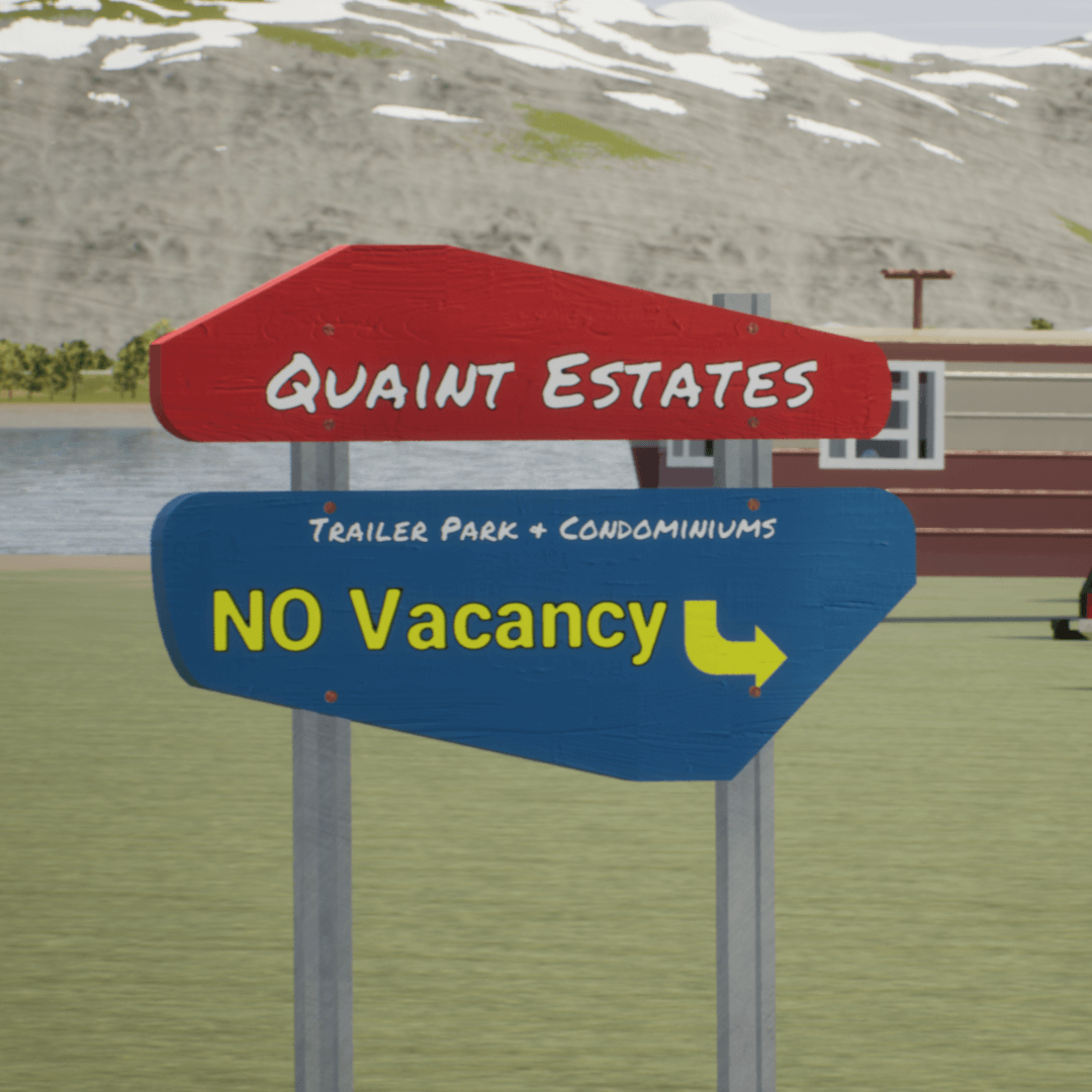 Quaint Estates Trailer Park Sign