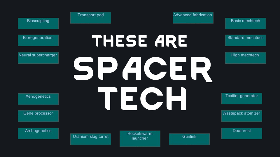 These are Spacer Tech
