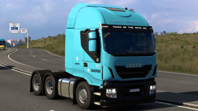 SKIN MAERSK IVECO HI-WAY BY RODONITCHO MODS 2.0 1.51 27 08 2024
