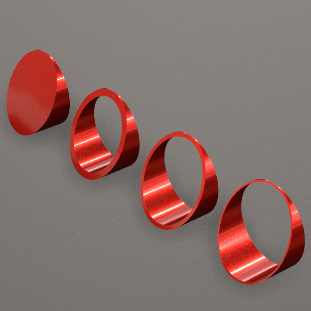 Angled tubes