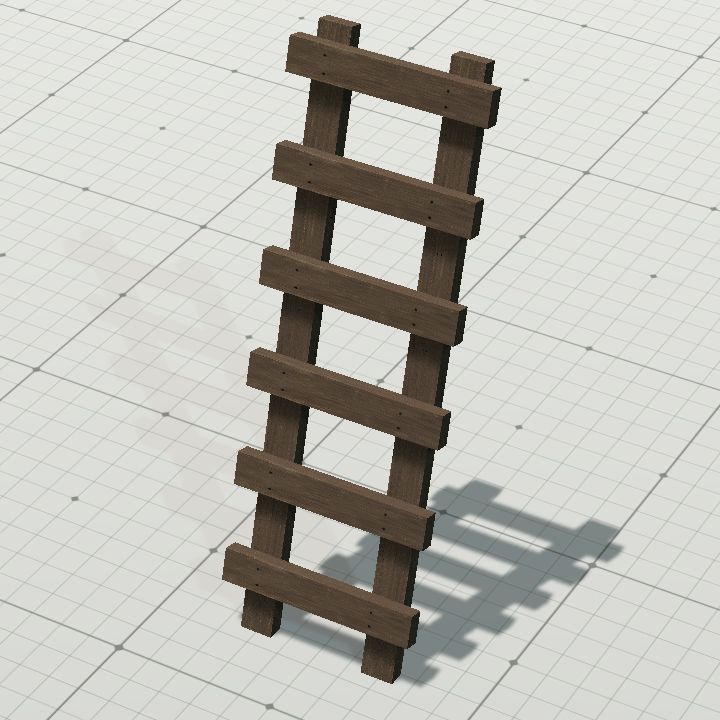 small wooden ladder