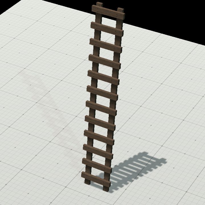 medium wooden ladder