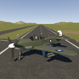 Bell P-39Q Airacobra w M8 Rockets by Uncle T