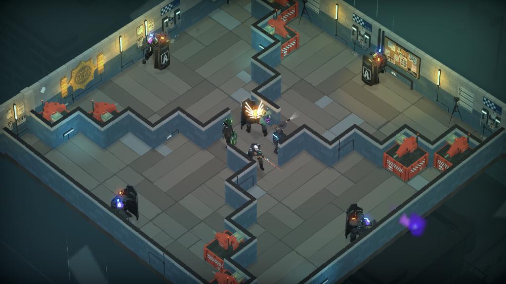 Cornered in the center