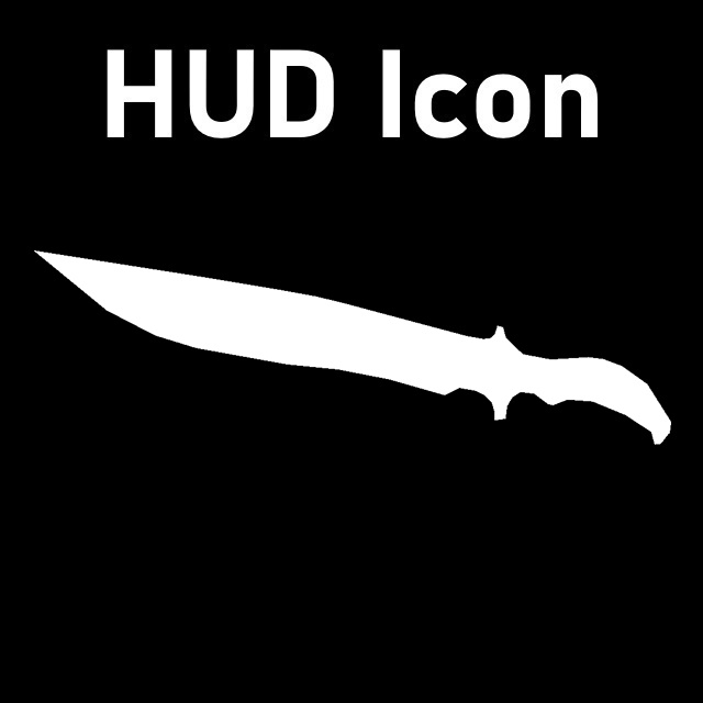 Resident Evil 5 - Chris Knife HUD Icon (Knife)
