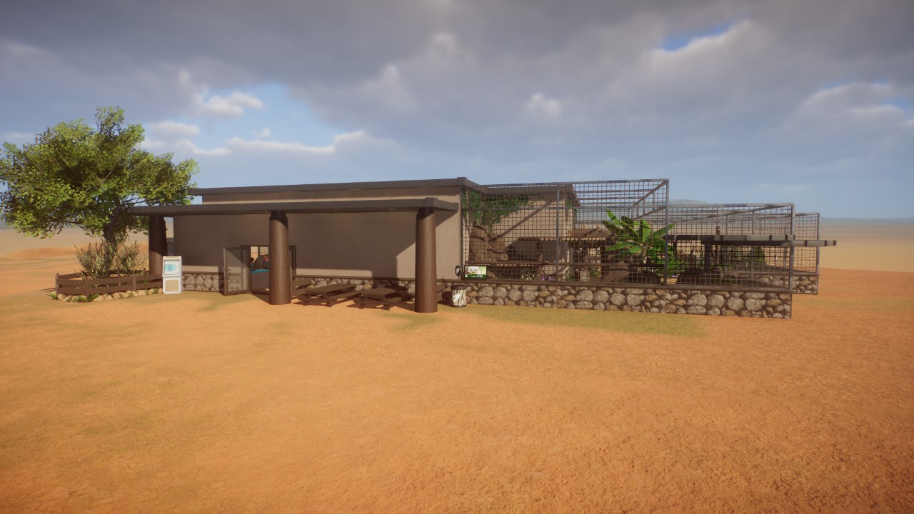Shops + Binturong enclosure