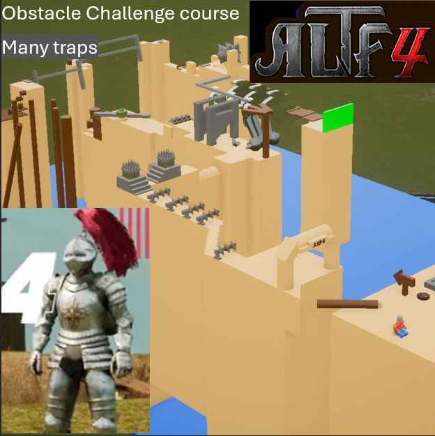 ALT F4 obstacle challenge course, many traps version 1.0