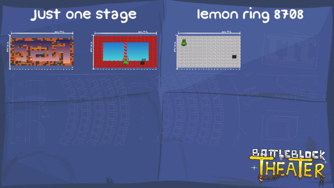 Just one stage