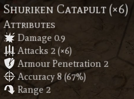 Guardians Shuriken Catapult Range 2