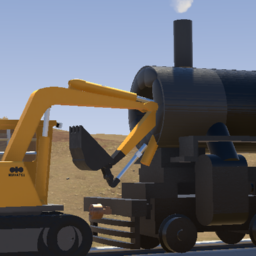 N&W/Strasburg Railroad 475 - Excavator Damage