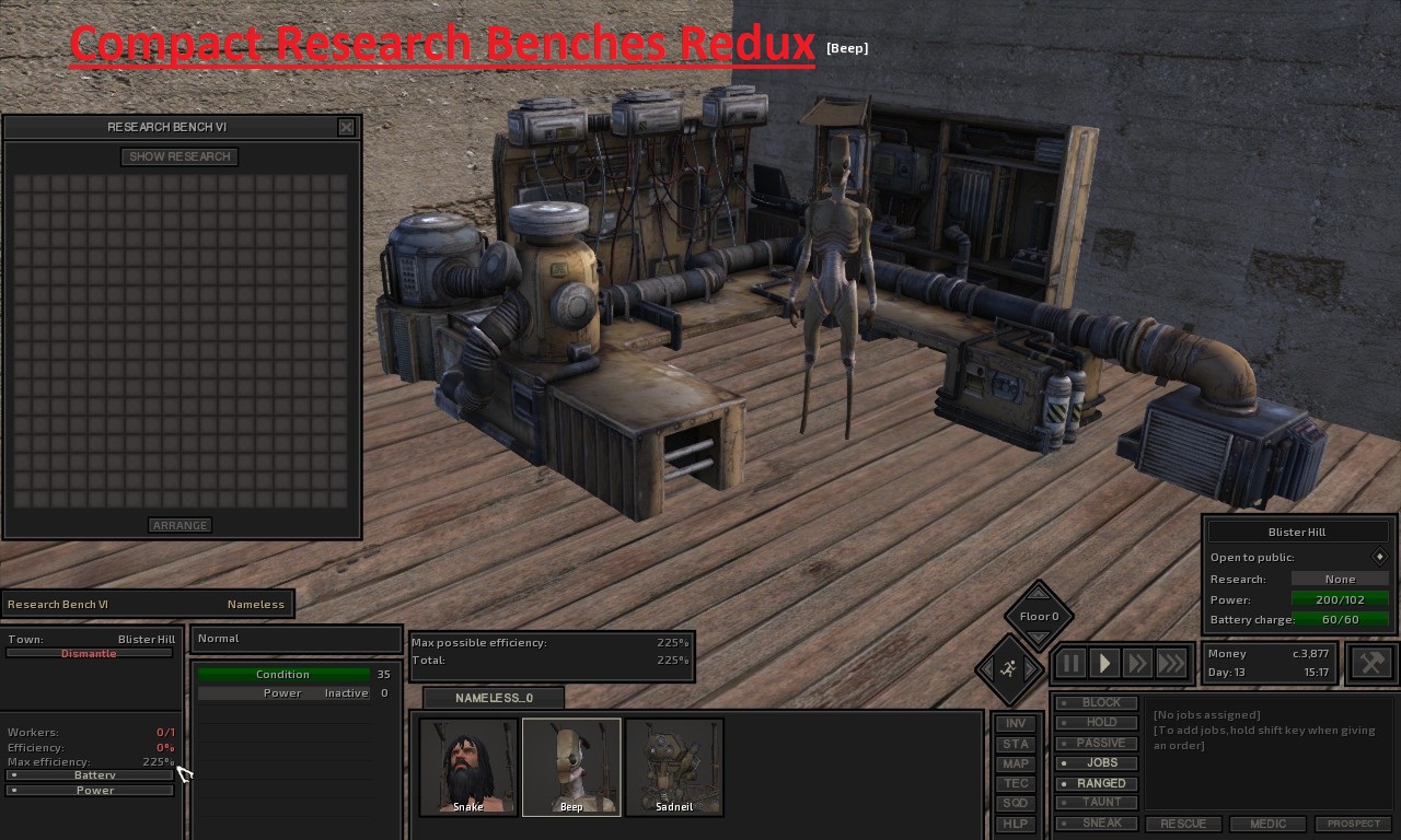 Compact Research Benches Redux
