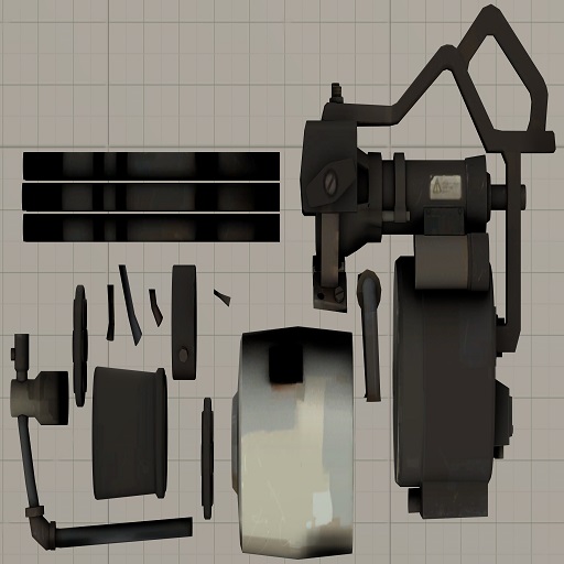 Team Fortress 2 Enhanced High-poly Minigun (Prop)