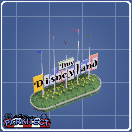 Tiny Disneyland Sign
