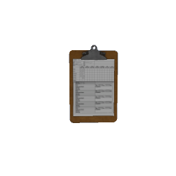 cage card clipboard FLOATING VER.