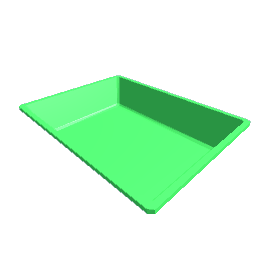 stackable litter box green